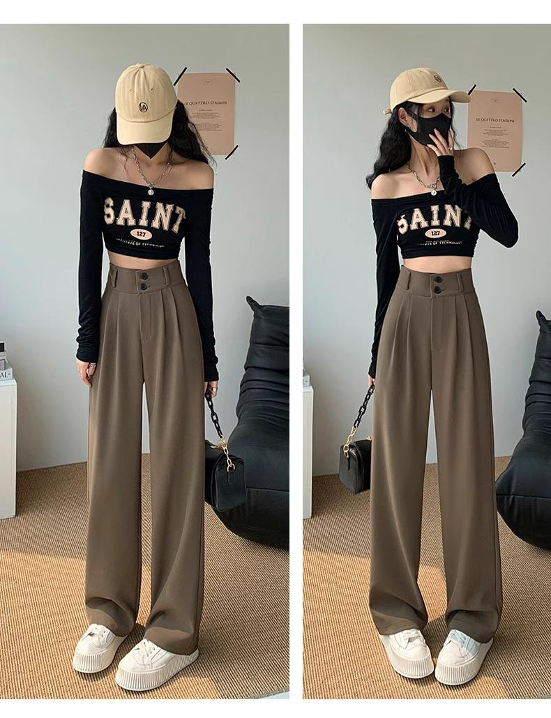 2025 Женские брюки-костюм класса люкс для миниатюрных фигур с широкими штанинами на двух пуговицах - Новая зауженная версия, Весенне-осенняя повседневная драпировка, Идеальная посадка для 145см-150см L (Recommended 53-58kg)
2025 Женские брюки-костюм класса люкс для миниатюрных фигур с широкими штанинами на двух пуговицах - Новая зауженная версия, Весенне-осенняя повседневная драпировка, Идеальная посадка для 145см-150см L (Recommended 53-58kg)