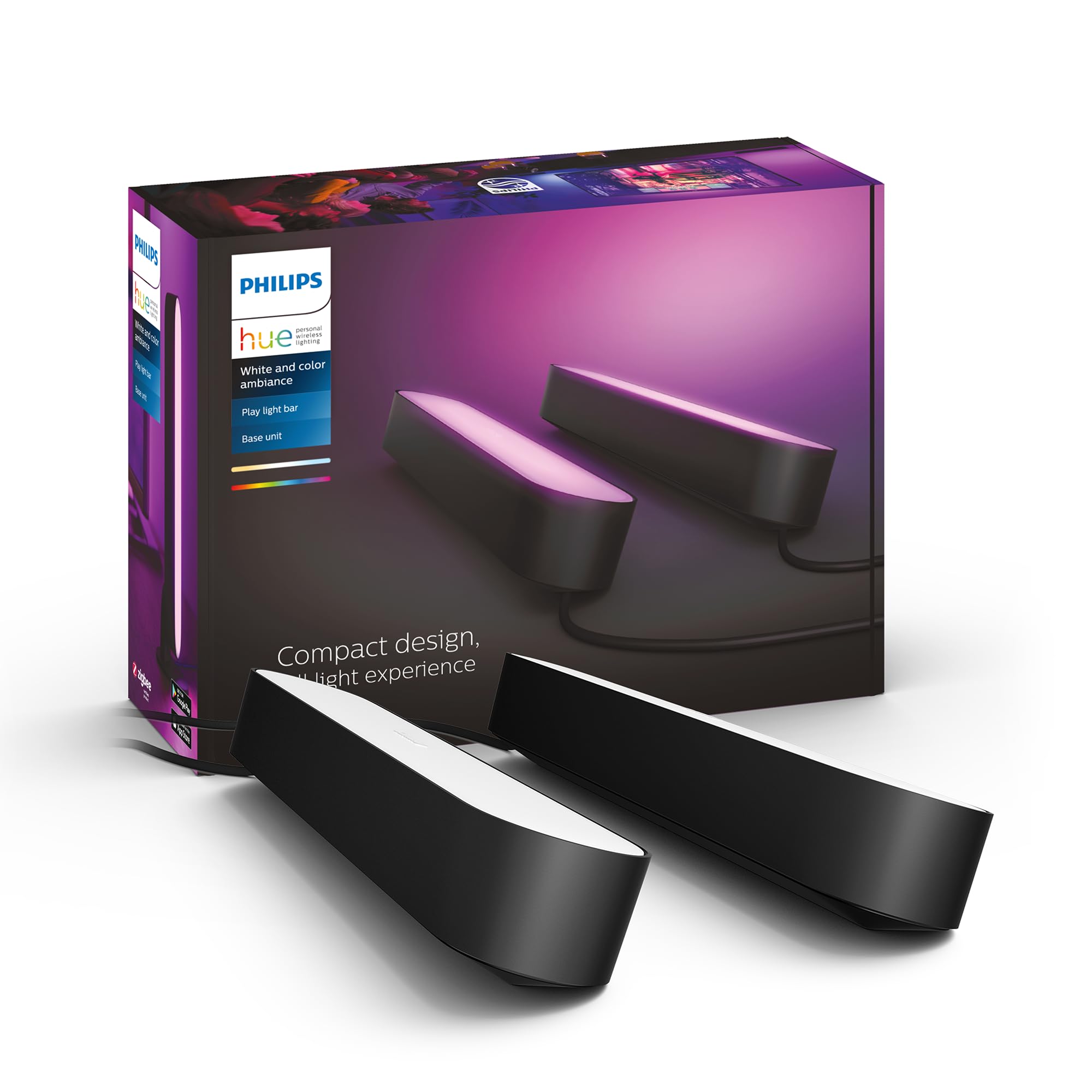 Philips Hue LED Bar Light Smart Light Игровой дисплей Монитор Световая панель Совместимость с Alexa RGB Регулируемое непрямое освещение Echo Google Home Siri Full
Philips Hue LED Bar Light Smart Light Игровой дисплей Монитор Световая панель Совместимость с Alexa RGB Регулируемое непрямое освещение Echo Google Home Siri Full