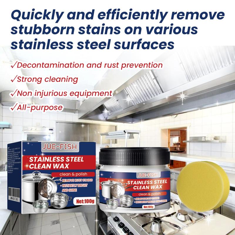 Stainless Steel Clean Wax Cleaning Stubborn Grease Dirts Removing Scratch Rust Restoring Brightness Kitchenware Polishing Cream 1pcs
Stainless Steel Clean Wax Cleaning Stubborn Grease Dirts Removing Scratch Rust Restoring Brightness Kitchenware Polishing Cream 1pcs