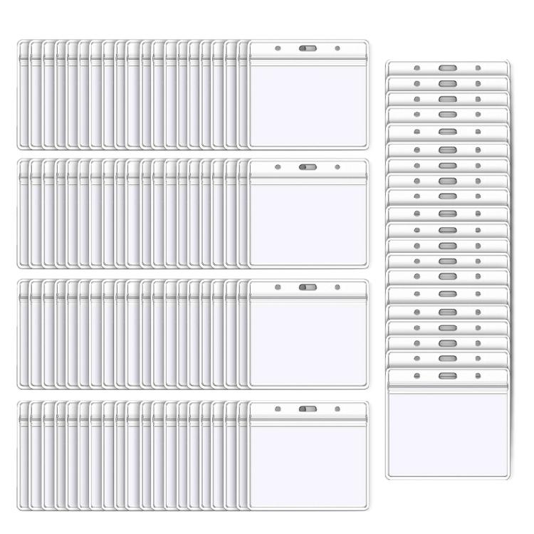 100 Pcs Waterproof ID Badge Holder School Office Supplies Horizontal Card Holder Clear Name Holder 1
100 Pcs Waterproof ID Badge Holder School Office Supplies Horizontal Card Holder Clear Name Holder 1