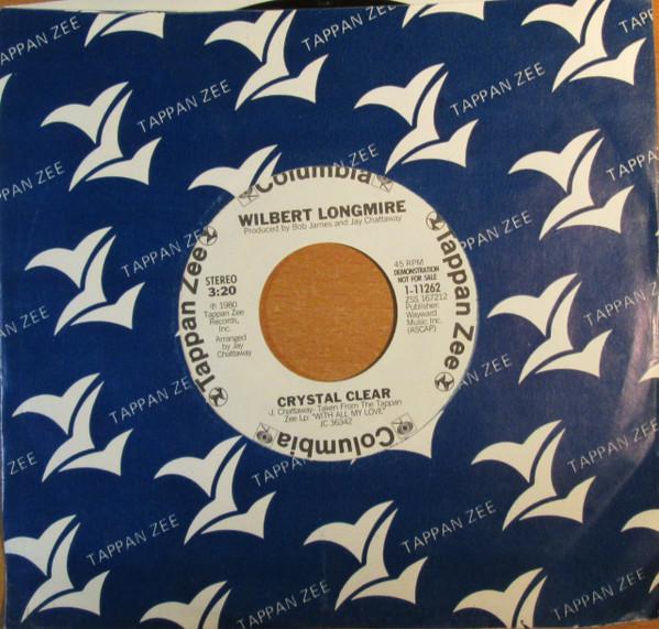 7inch Record WILBERT LONGMIRE - Crystal Clear 111262PROMO Columbia, Tappa 1980 US Jazz Used
7inch Record WILBERT LONGMIRE - Crystal Clear 111262PROMO Columbia, Tappa 1980 US Jazz Used