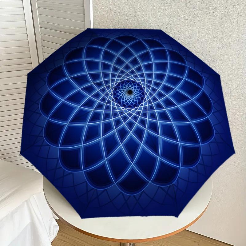 1pc Blue Geometric Mandala Pattern Umbrella with Plastic Handle,Suitable for All Seasons Home Travel Outdoor UmbrellaDD1344
1pc Blue Geometric Mandala Pattern Umbrella with Plastic Handle,Suitable for All Seasons Home Travel Outdoor UmbrellaDD1344