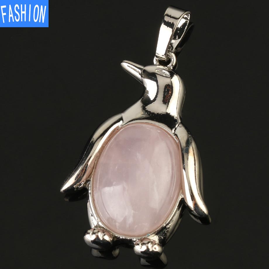 Підвіска з натурального каменю з кристалічним намистом у вигляді пінгвіна посередині rose quartz
Підвіска з натурального каменю з кристалічним намистом у вигляді пінгвіна посередині rose quartz