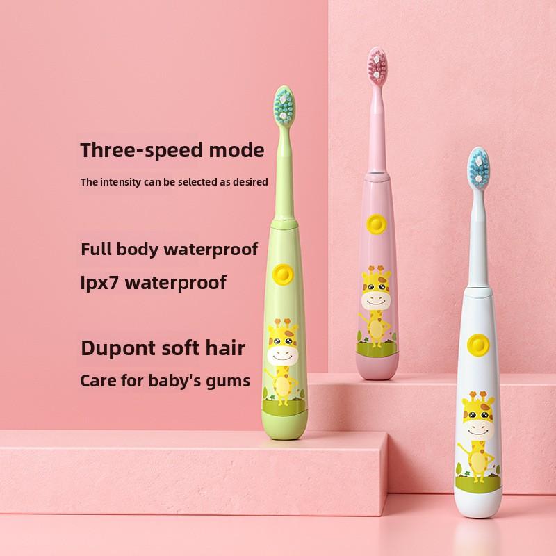 Children s Electric Toothbrush Rechargeable Soft-bristled Sonic Vibration Cartoon Electric Toothbrush Gift
Children s Electric Toothbrush Rechargeable Soft-bristled Sonic Vibration Cartoon Electric Toothbrush Gift
