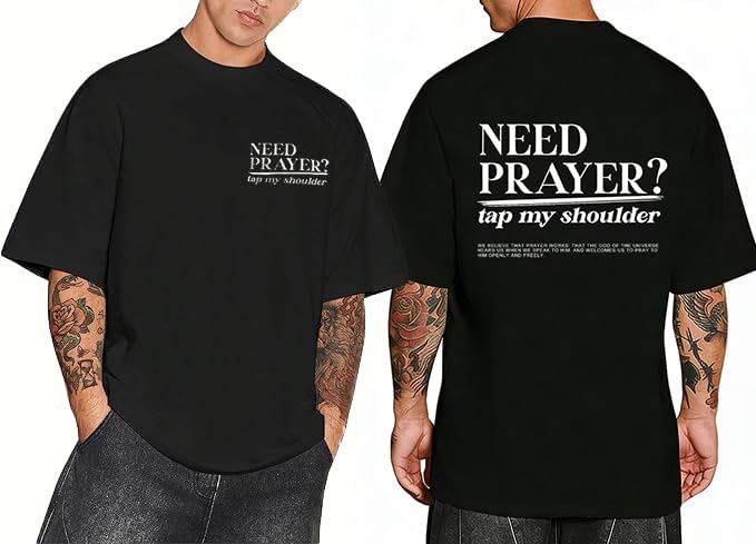 Need Prayer Tap My Shoulder Shirt, Christian T-Shirt Religious Shirts Oversized Shirt 5XL різнокольоровий
Need Prayer Tap My Shoulder Shirt, Christian T-Shirt Religious Shirts Oversized Shirt 5XL різнокольоровий