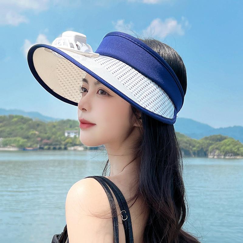 Літній капелюх від сонця з широкими полями та вентилятором для активного відпочинку синій
Літній капелюх від сонця з широкими полями та вентилятором для активного відпочинку синій