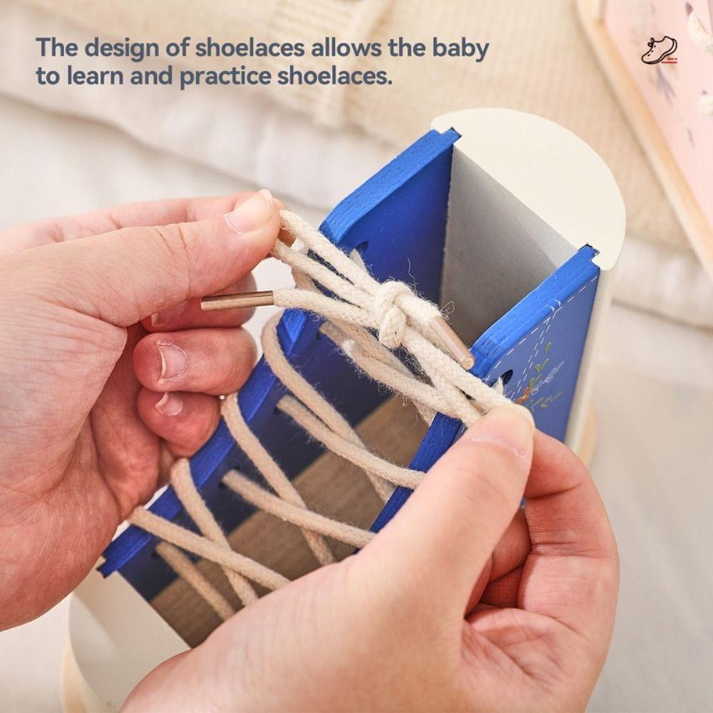 Wearing Shoelaces Learn to Tie Toy Wooden Early Educational Toy Fine Motor Skills Toy Kids style B
Wearing Shoelaces Learn to Tie Toy Wooden Early Educational Toy Fine Motor Skills Toy Kids style B