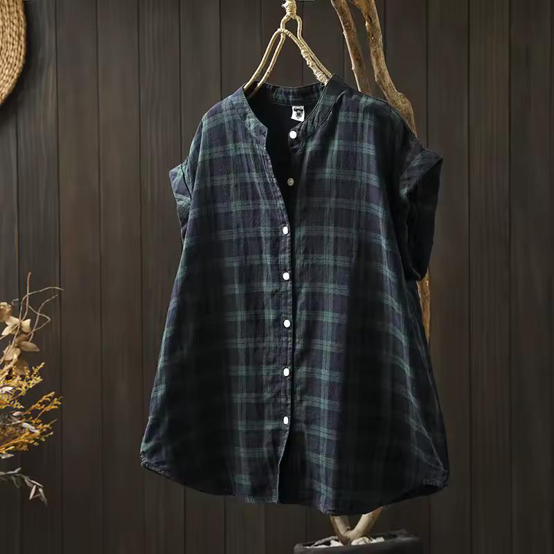 Literary and Fresh Double-layer Cotton Yarn Comfortable and Breathable Thin Women s Blouses & Shirts L
Literary and Fresh Double-layer Cotton Yarn Comfortable and Breathable Thin Women s Blouses & Shirts L