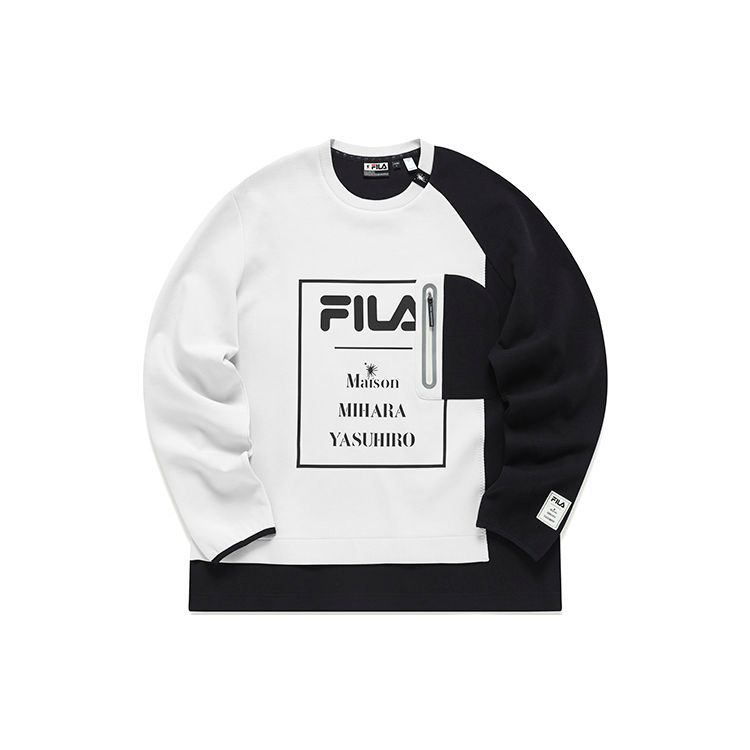 FILA x MIHARA YASUHIRO Collaboration Series Big Logo Print Color Block Crew Neck Pullover Sweatshirt Men Antelope White F11M143204F-IV XL
FILA x MIHARA YASUHIRO Collaboration Series Big Logo Print Color Block Crew Neck Pullover Sweatshirt Men Antelope White F11M143204F-IV XL