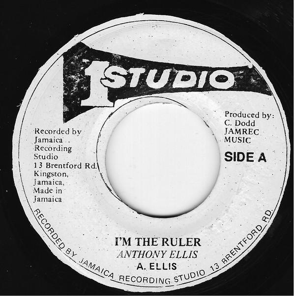 7inch Record ANTHONY ROCKY ELLIS Im The Ruler NONE Studio One Jamaica Reggae Ska Dub Used
7inch Record ANTHONY ROCKY ELLIS Im The Ruler NONE Studio One Jamaica Reggae Ska Dub Used