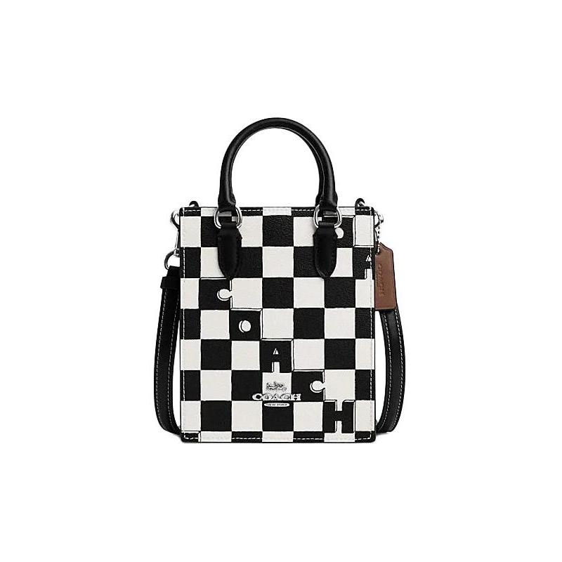 COACH N/S 14 Checkerboard Print Artificial Leather Tote Bag Tote Bag Shopping Bag Handbag Mini Women’s Silver Hardware/Black/Chalk чорний
COACH N/S 14 Checkerboard Print Artificial Leather Tote Bag Tote Bag Shopping Bag Handbag Mini Women’s Silver Hardware/Black/Chalk чорний