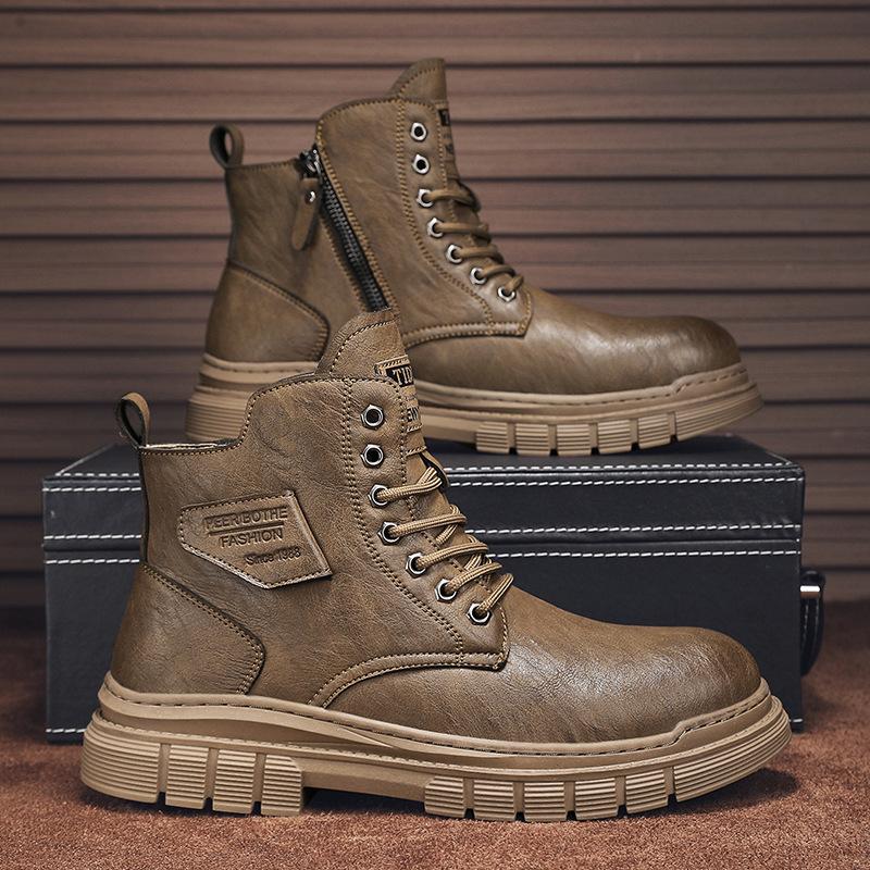 Martin boots men s heightening retro British high-top tooling shoes men s Hong Kong style high-end mid-top fur winter men s shoes 44
Martin boots men s heightening retro British high-top tooling shoes men s Hong Kong style high-end mid-top fur winter men s shoes 44