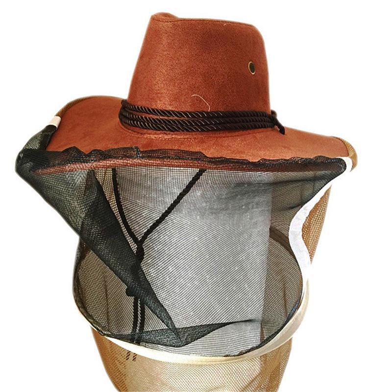 Western Cowboy Beekeeping Hat with Red Buckle and Black Mesh Face Net, Camouflage Design for Fishing and Bee Equipment
Western Cowboy Beekeeping Hat with Red Buckle and Black Mesh Face Net, Camouflage Design for Fishing and Bee Equipment