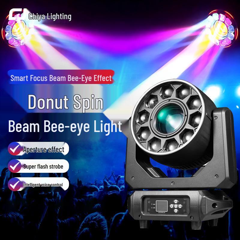 10 pcs Rotating Eye Stage Lighting Set - Sweet Doughnut Big Bee Atmosphere Equipment for Bar, Pub, Wedding, and Performance Bee Eye Light
10 pcs Rotating Eye Stage Lighting Set - Sweet Doughnut Big Bee Atmosphere Equipment for Bar, Pub, Wedding, and Performance Bee Eye Light