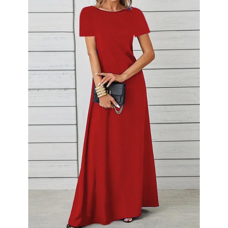 JKASHDK Жіноча мода, літо, весна, одноколірні повсякденні сукні з коротким рукавом і круглим вирізом із середньою лінією талії L червоний
JKASHDK Жіноча мода, літо, весна, одноколірні повсякденні сукні з коротким рукавом і круглим вирізом із середньою лінією талії L червоний