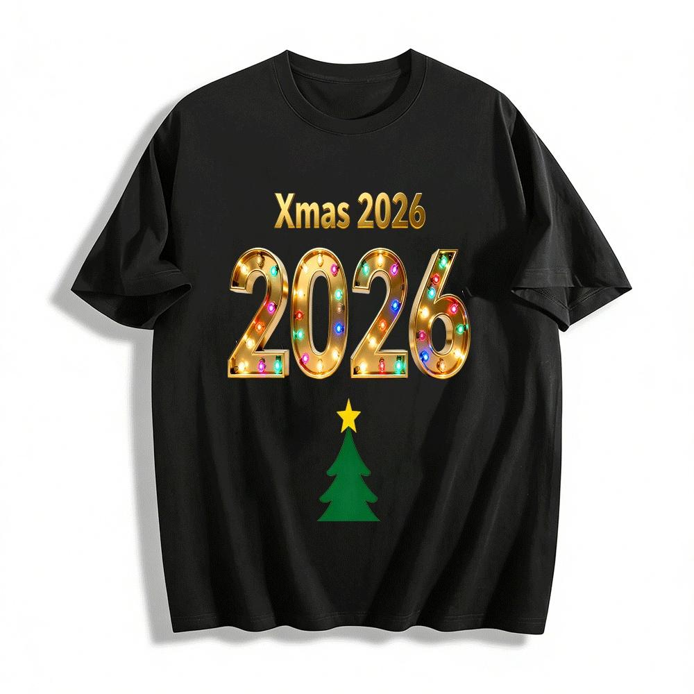 Xmas 2026 Retro Marquee Number Print Casual Top Pure cotton T-shirt XXS
Xmas 2026 Retro Marquee Number Print Casual Top Pure cotton T-shirt XXS