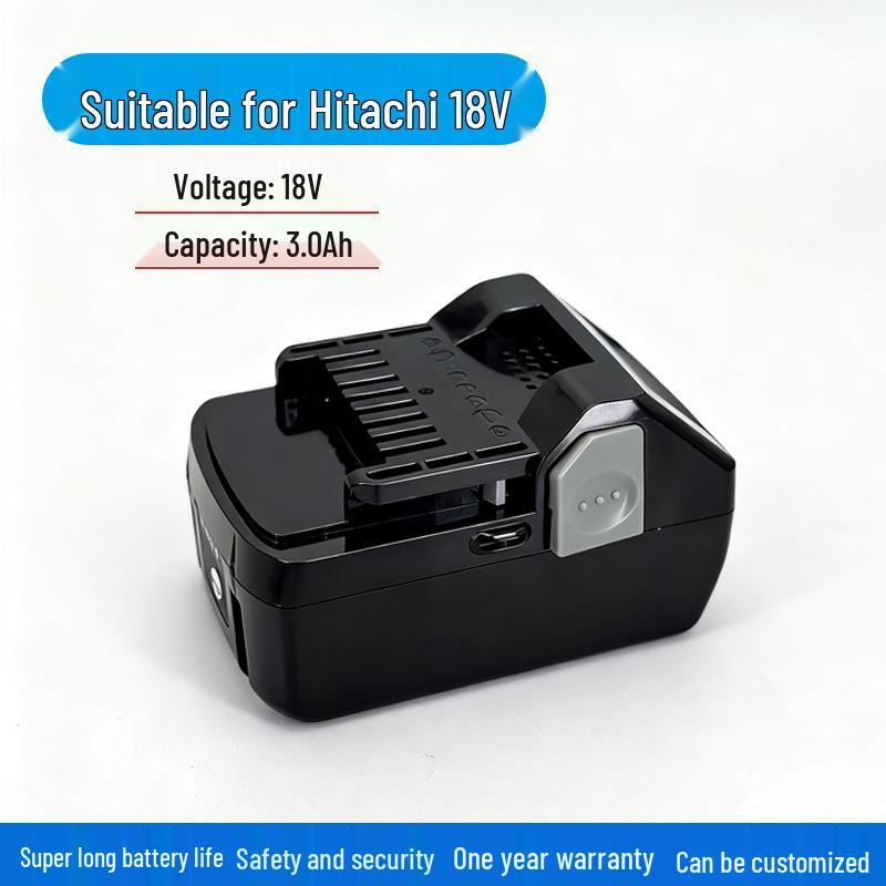 Совместим с литиевыми аккумуляторами Hitachi 18V моделей BSL1830, BSL1850, BSL1815X для зарядного устройства электрогаечного ключа/дрели
Совместим с литиевыми аккумуляторами Hitachi 18V моделей BSL1830, BSL1850, BSL1815X для зарядного устройства электрогаечного ключа/дрели