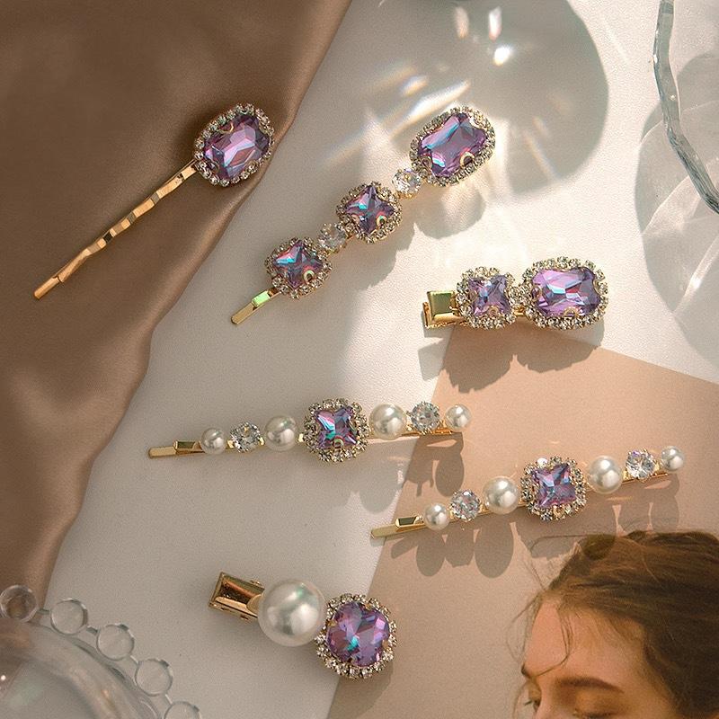 New Women Girls Luxury Purple Crystal Barrettes Sweet Hair Ornament Clips Elegant Hairpins Headband Fashion Hair Accessories
New Women Girls Luxury Purple Crystal Barrettes Sweet Hair Ornament Clips Elegant Hairpins Headband Fashion Hair Accessories