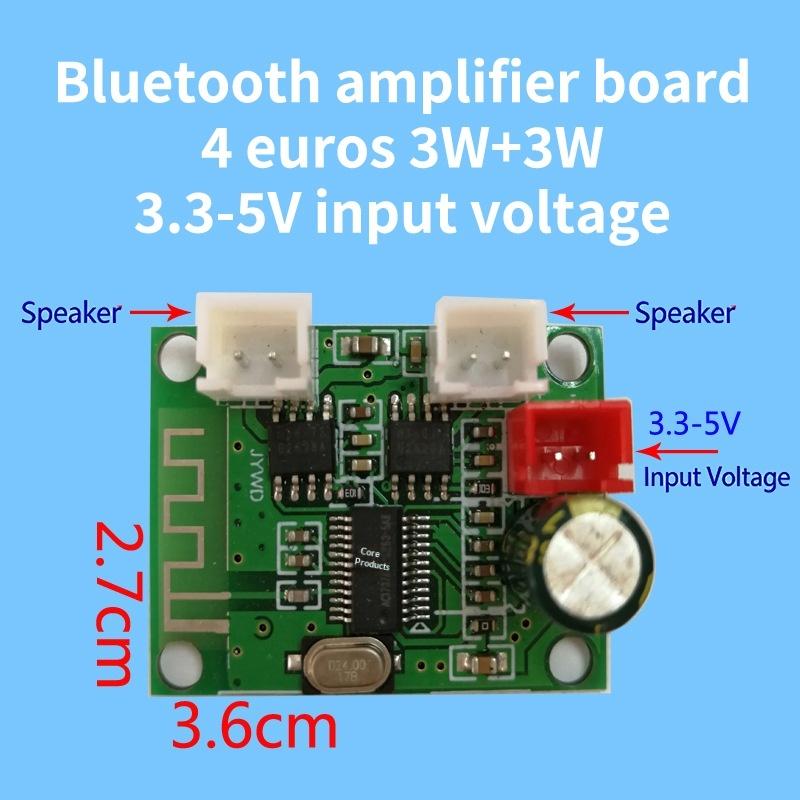 Потужний підсилювач аудіо Bluetooth постійного струму 3,3 В-5 В 4 Ом 3 Вт*2 Двоканальний стерео Bluetooth аудіо 5.0 Aux аудіо one size
Потужний підсилювач аудіо Bluetooth постійного струму 3,3 В-5 В 4 Ом 3 Вт*2 Двоканальний стерео Bluetooth аудіо 5.0 Aux аудіо one size