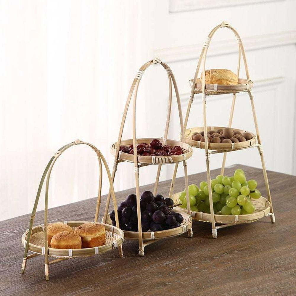 Weave Bamboo Weaving Baskets 1/2/3 Tier Storage Baskets Snack Display Stand Kitchen Decorate 1 Tier
Weave Bamboo Weaving Baskets 1/2/3 Tier Storage Baskets Snack Display Stand Kitchen Decorate 1 Tier
