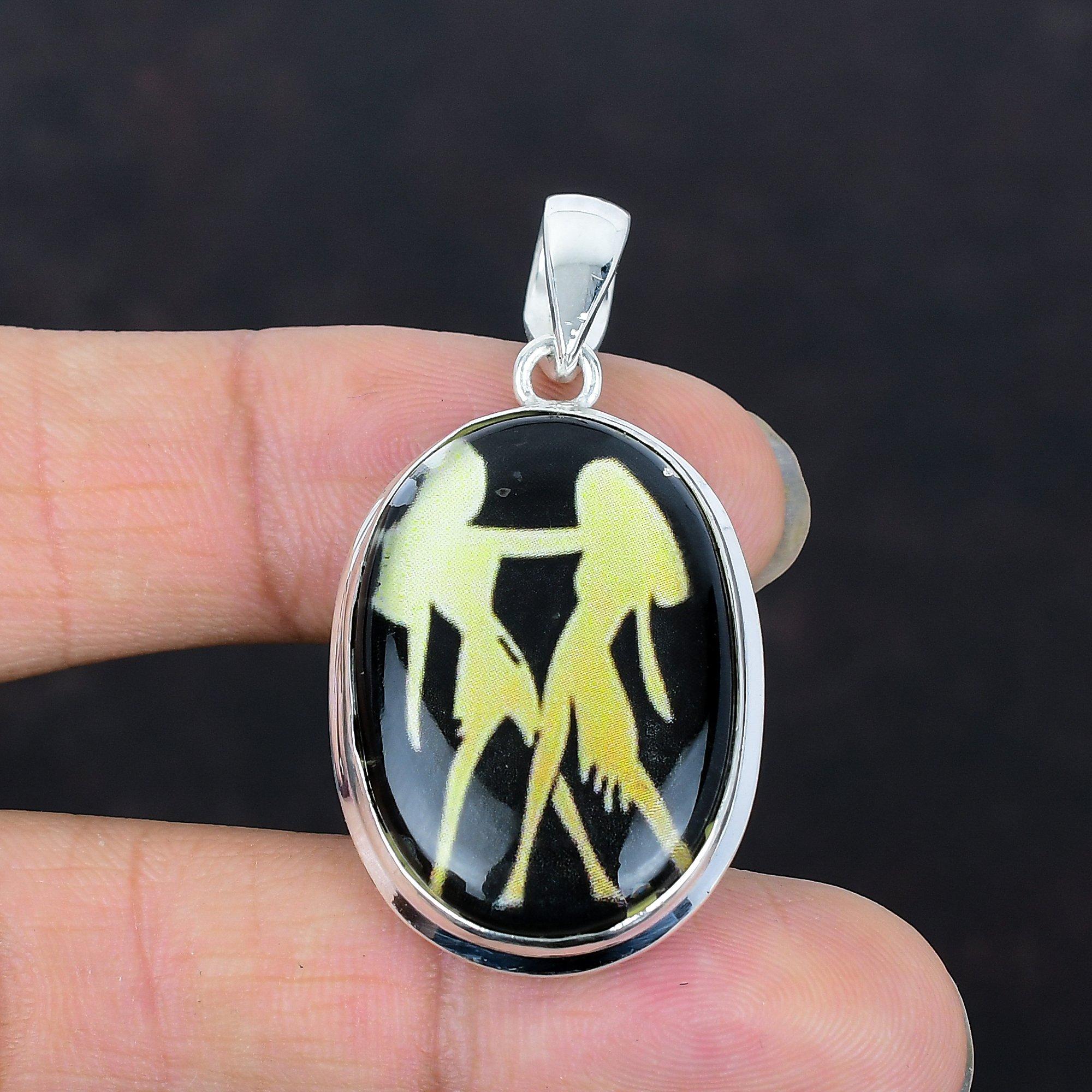 Gemini zodiac sign in black onyx pendant beautiful astrology pendant gemstone jewelry 925 sterling silver pendant handmade horoscope jewelry
Gemini zodiac sign in black onyx pendant beautiful astrology pendant gemstone jewelry 925 sterling silver pendant handmade horoscope jewelry