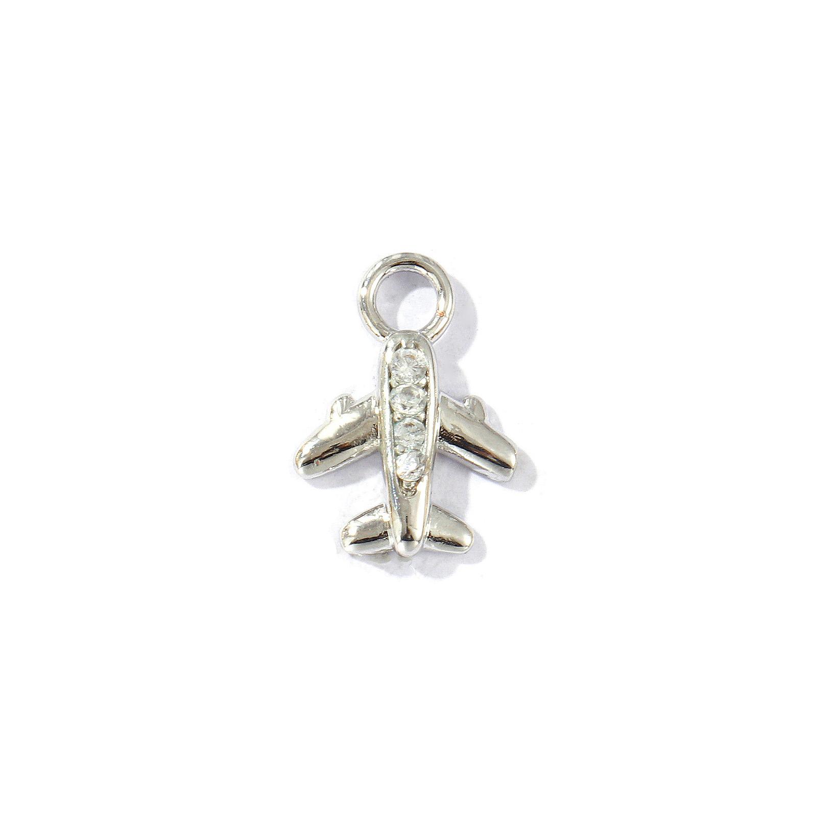 2 PCs Brass Travel Charms Airplane 3D Clear Cubic Zirconia Pendants For DIY Necklace Bracelet Jewelry Making Findings
2 PCs Brass Travel Charms Airplane 3D Clear Cubic Zirconia Pendants For DIY Necklace Bracelet Jewelry Making Findings