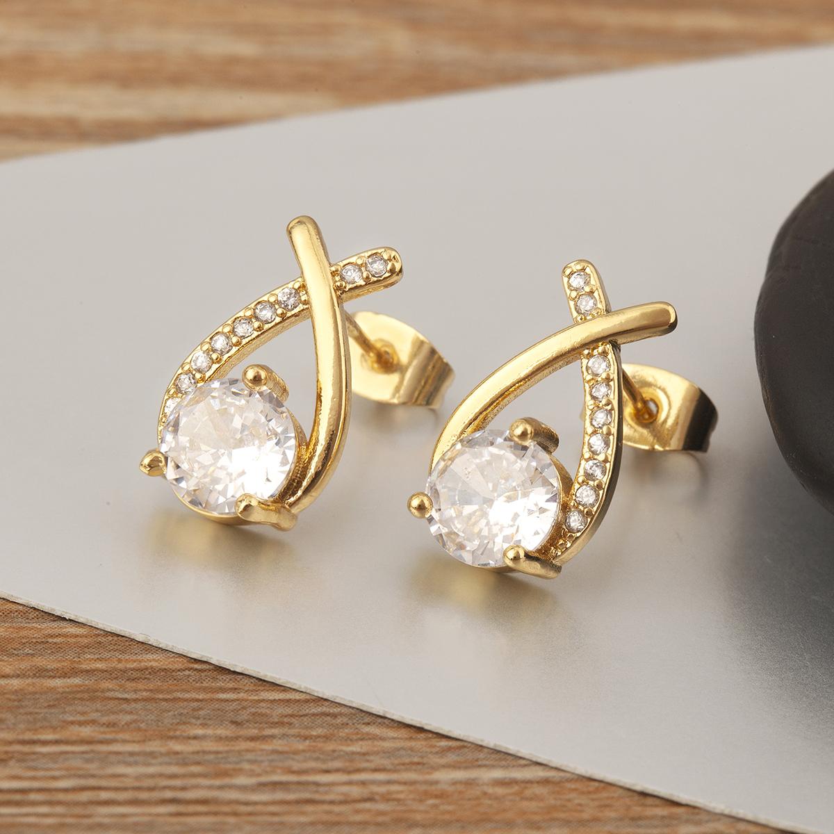Nidin New Fashion Waterdrop Shape Inlaid Shiny Zircon Pearl Fine Stud Earrings For Women Engagement Wedding Party Ear Jewelry
Nidin New Fashion Waterdrop Shape Inlaid Shiny Zircon Pearl Fine Stud Earrings For Women Engagement Wedding Party Ear Jewelry