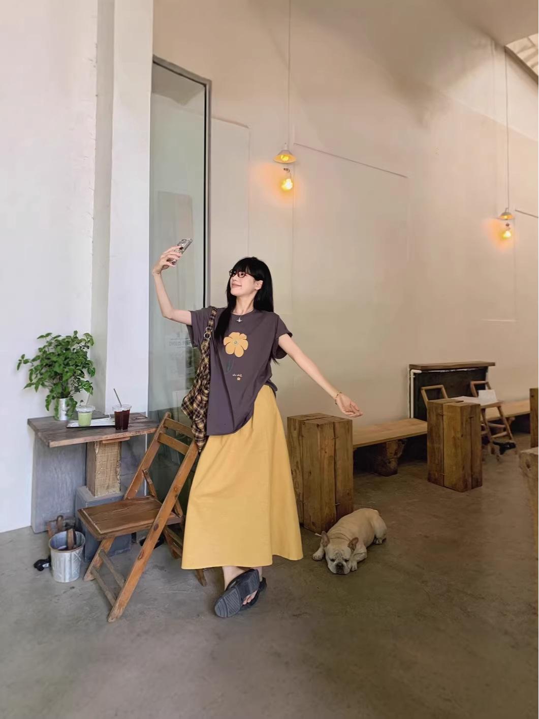2025 Summer Yellow Floral Round Neck Top & Long Skirt Set Floral Short Sleeve
2025 Summer Yellow Floral Round Neck Top & Long Skirt Set Floral Short Sleeve