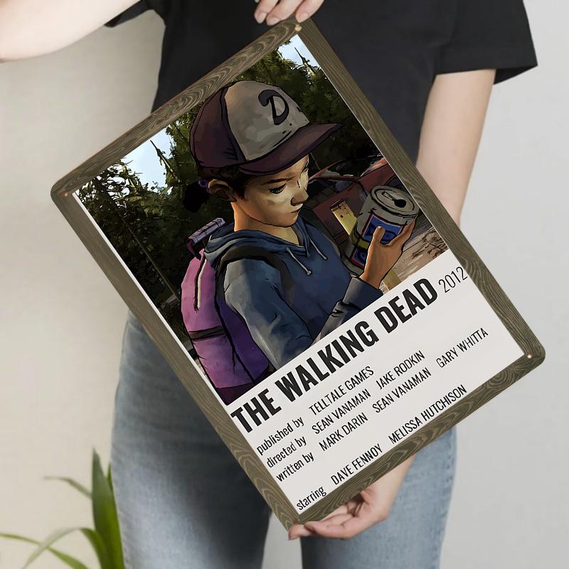The Walking Dead Game Peripheral Girl Checking Canned Scene Vintage Iron Wall Art Living Room Decor 20x30cm(7.8x11.8inch)
The Walking Dead Game Peripheral Girl Checking Canned Scene Vintage Iron Wall Art Living Room Decor 20x30cm(7.8x11.8inch)