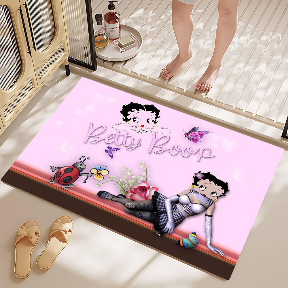 Cute B-Betty Boop Bathroom Mat Retro Multiple Choice Living Room Kitchen Rug Non-Slip Bedside Mats 40x60 cm
Cute B-Betty Boop Bathroom Mat Retro Multiple Choice Living Room Kitchen Rug Non-Slip Bedside Mats 40x60 cm