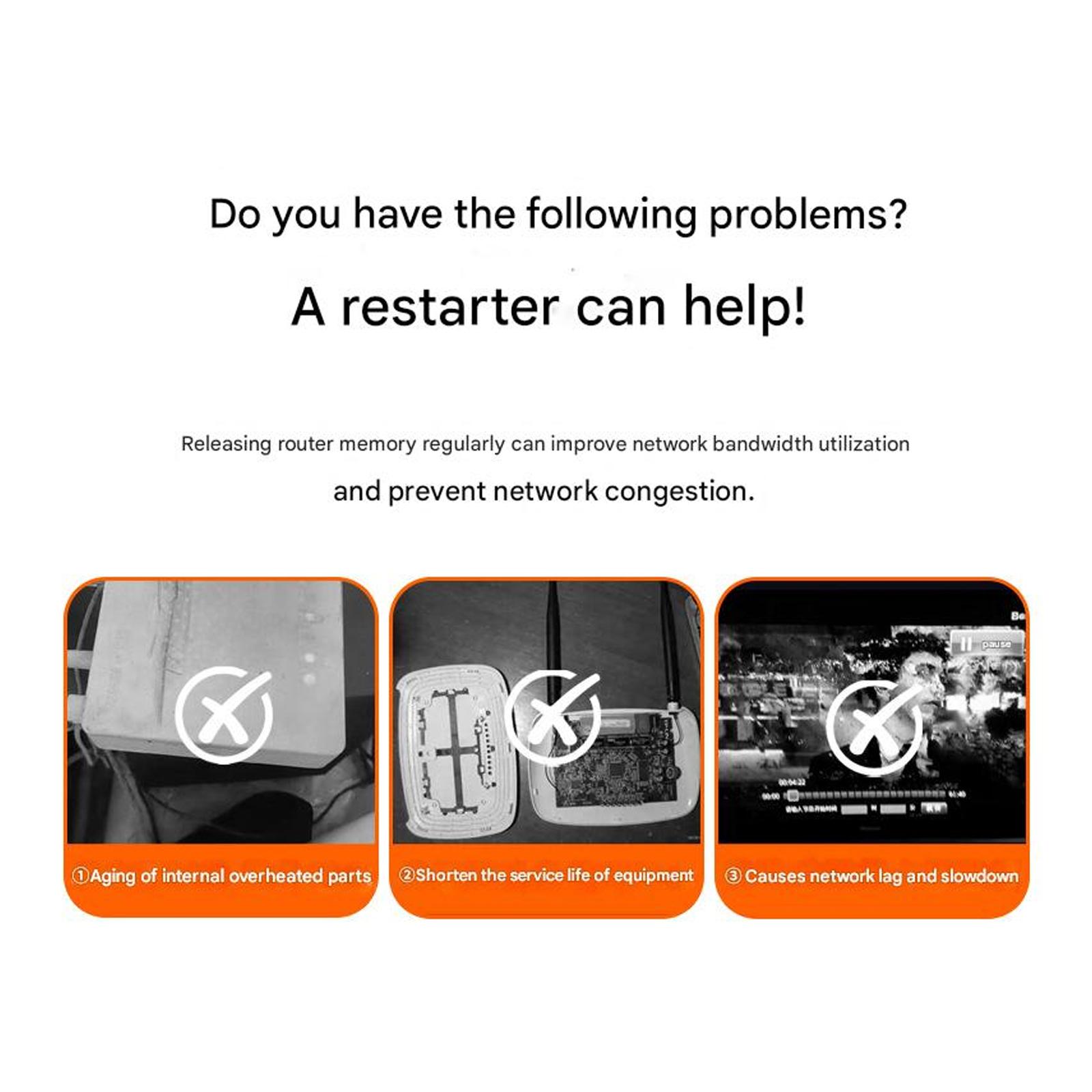 Metal Router Power Reset Timer With Programmable 12H 24H 72H Setting For Daily Reboots Avoid Congestion Router Rebooter 1
Metal Router Power Reset Timer With Programmable 12H 24H 72H Setting For Daily Reboots Avoid Congestion Router Rebooter 1