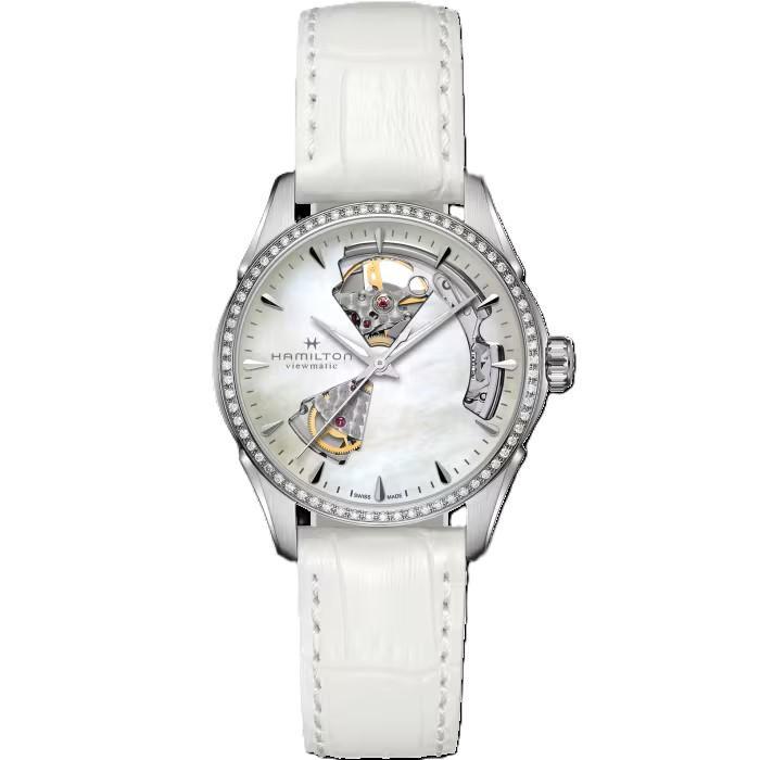 Hamilton Jazzmaster OPEN HEART AUTO 36mm Mother of Pearl Diamond Bezel H32205890
Hamilton Jazzmaster OPEN HEART AUTO 36mm Mother of Pearl Diamond Bezel H32205890