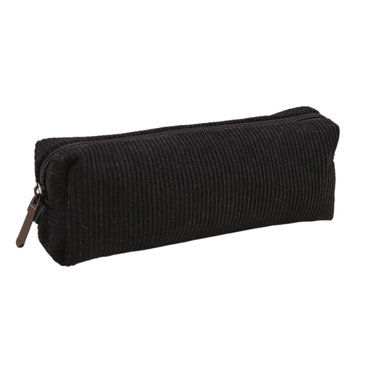 Corduroy Vintage Pencil Case, Large Capacity Aesthetic Pen Holder, Zippered Desktop Stationery Organizer for School Students чорний
Corduroy Vintage Pencil Case, Large Capacity Aesthetic Pen Holder, Zippered Desktop Stationery Organizer for School Students чорний