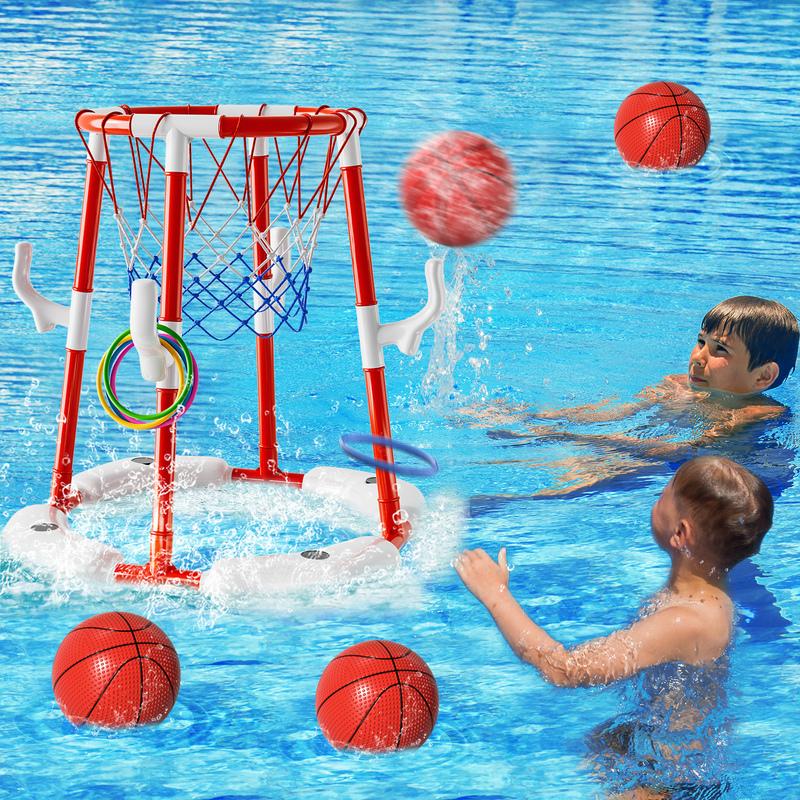 Summer Pool Basketball Hoop Toys, Floating Basketball Pool Game Swimming Floats Toys With 4 Balls Outdoor Indoor Water Play Toys червоний
Summer Pool Basketball Hoop Toys, Floating Basketball Pool Game Swimming Floats Toys With 4 Balls Outdoor Indoor Water Play Toys червоний