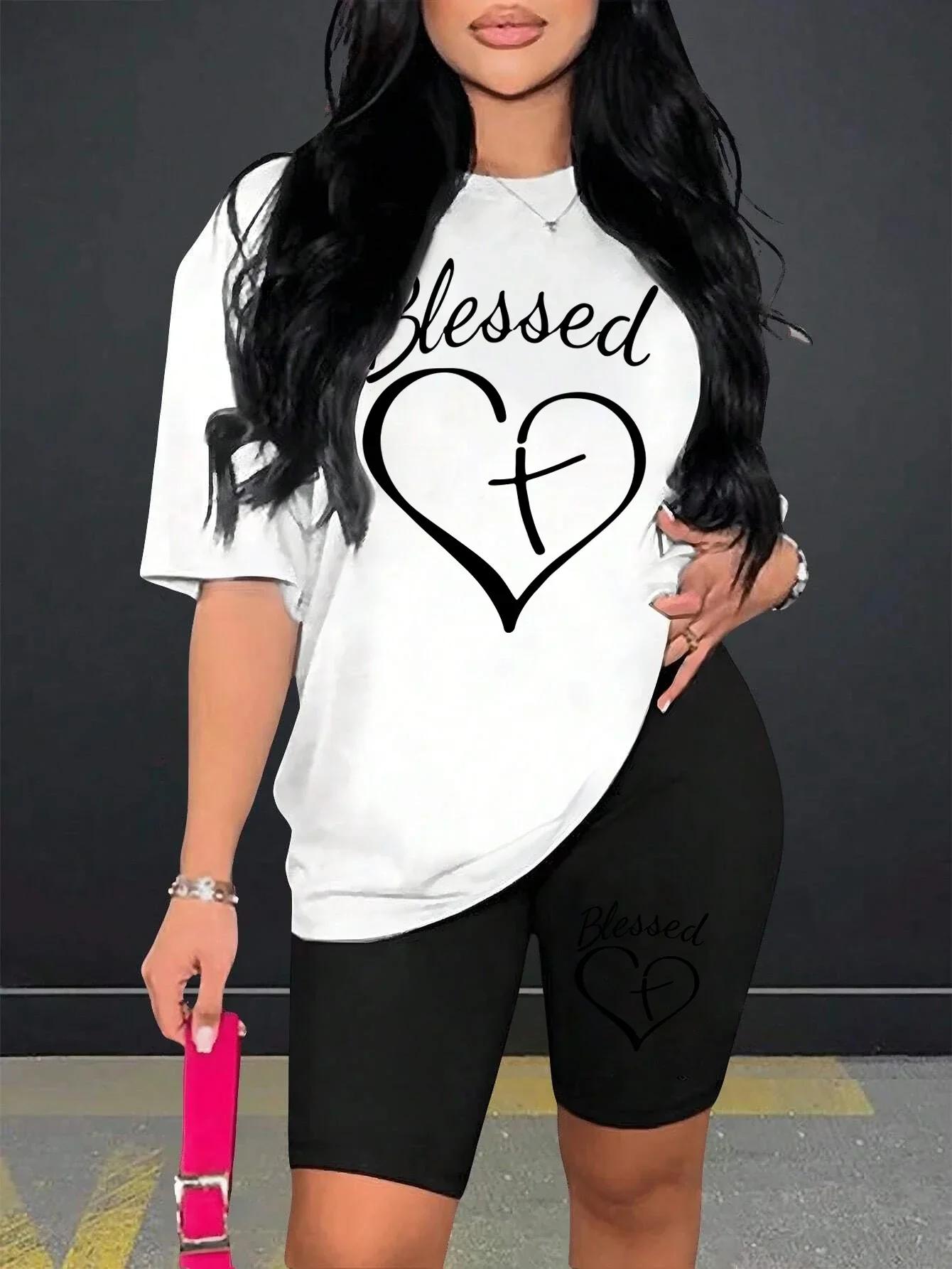 Women Short Sleeve Tops Tee Casual Breathable Clothes Black Line Heart Pattern Print Tshirt Basics for Aesthetic Clothes S
Women Short Sleeve Tops Tee Casual Breathable Clothes Black Line Heart Pattern Print Tshirt Basics for Aesthetic Clothes S