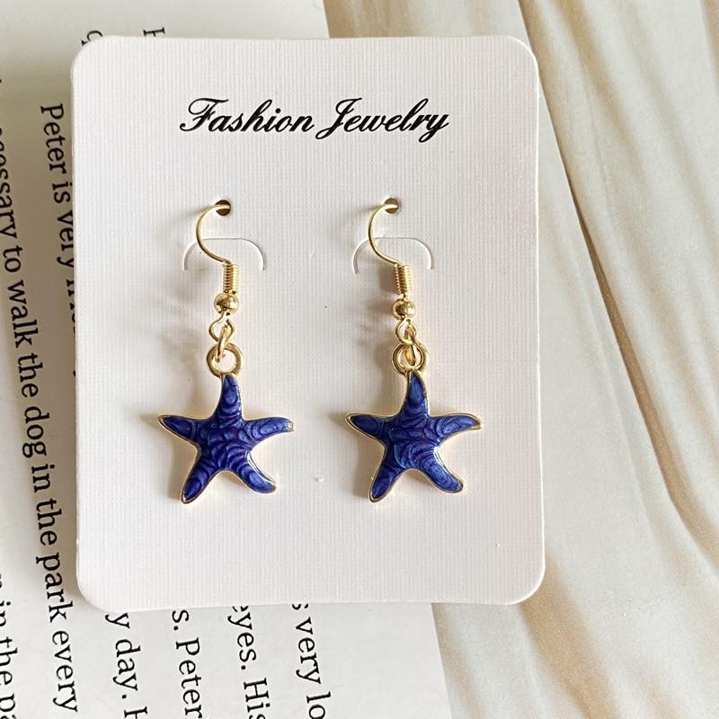 Cute Lovely Starfish Pendant Drop Earrings for Women Girl White Blue Pink Color Dangling Earrings Summer Gift Zircon
Cute Lovely Starfish Pendant Drop Earrings for Women Girl White Blue Pink Color Dangling Earrings Summer Gift Zircon