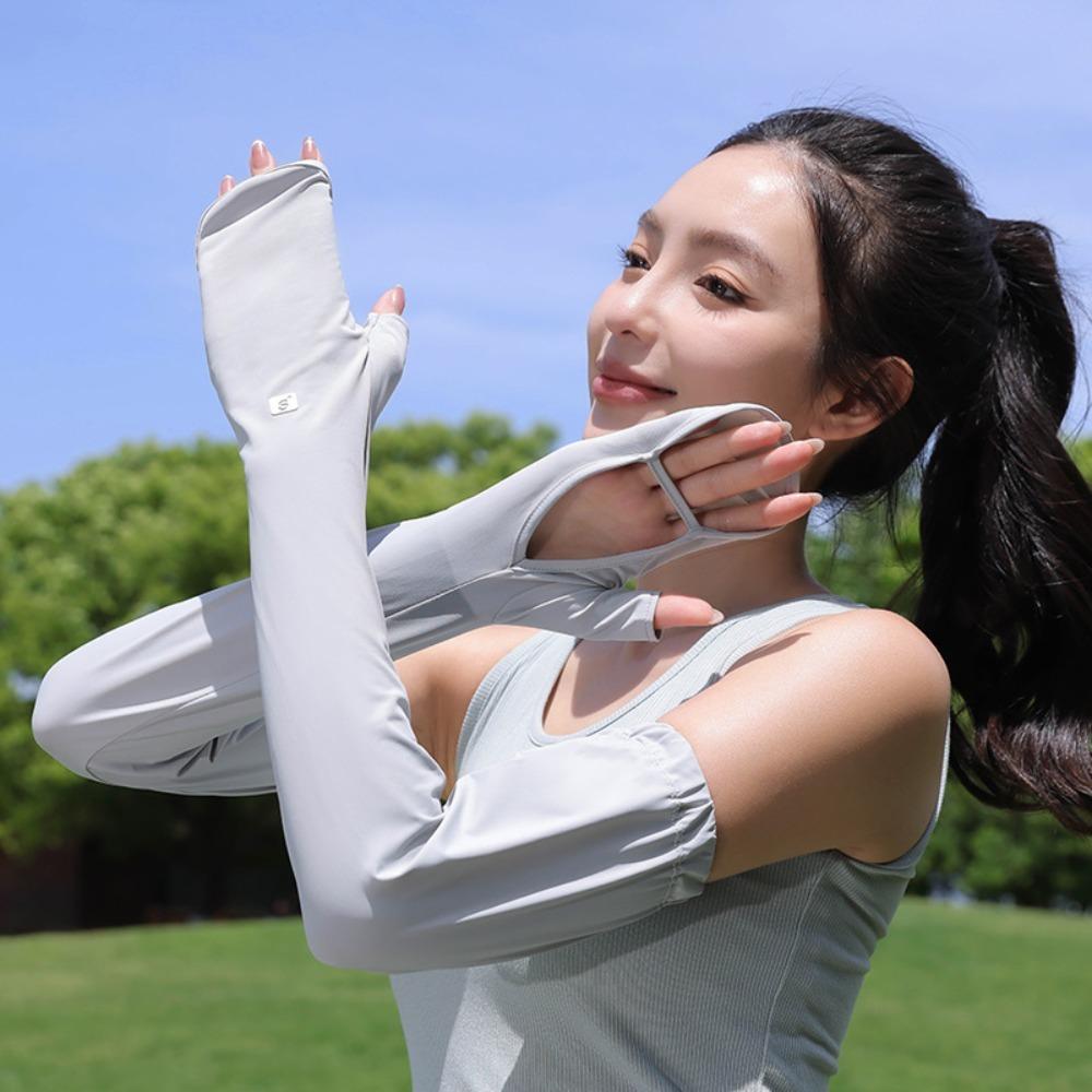 Anti-UV Ice Silk Sleeves Full Wrap Cycling Sleeve Gloves Thin Sunscreen Sleeve Summer світло-сірого кольору
Anti-UV Ice Silk Sleeves Full Wrap Cycling Sleeve Gloves Thin Sunscreen Sleeve Summer світло-сірого кольору