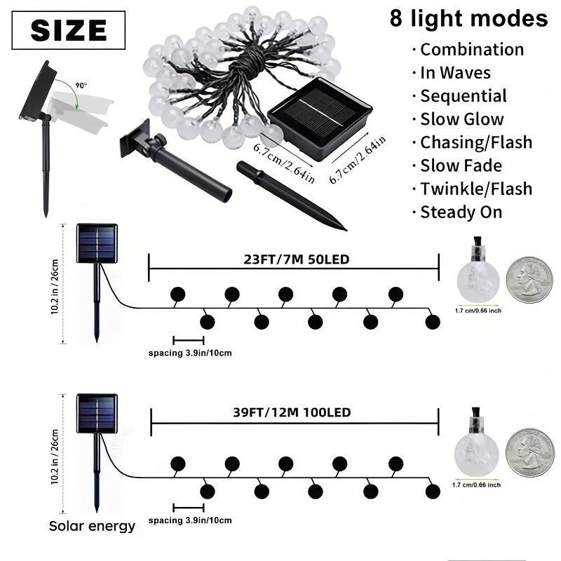 7/12M LED Solar String Light 50/100 LED Warm Lamp Outdoor Waterproof Christmas Garland Fairy Lamp for Garden Patio Holiday Decor 7M 50 LEDS теплый белый
7/12M LED Solar String Light 50/100 LED Warm Lamp Outdoor Waterproof Christmas Garland Fairy Lamp for Garden Patio Holiday Decor 7M 50 LEDS теплый белый