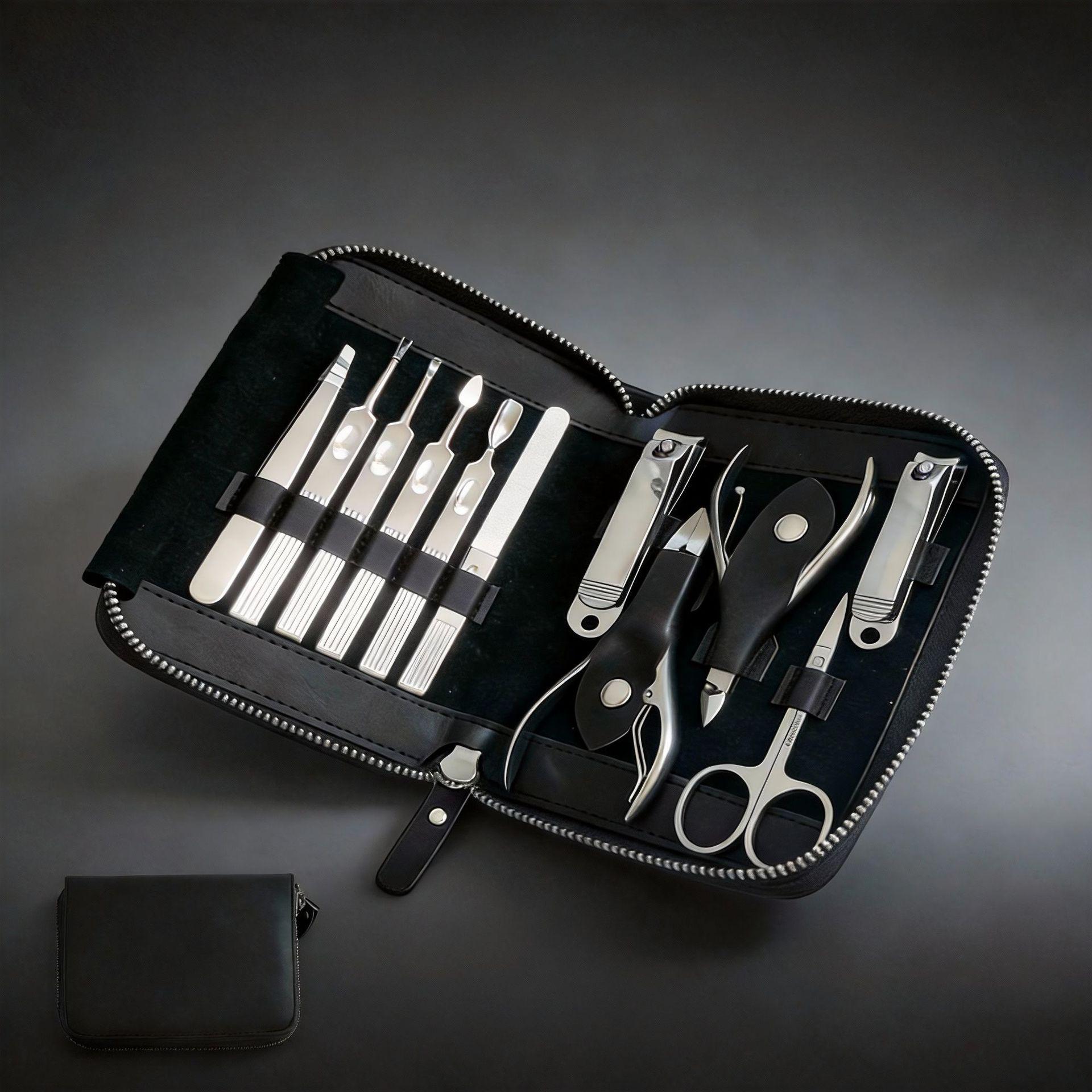 Stainless Steel Cuticle Tweezers, Nail Clippers, File, Dead Skin Remover - Hand & Foot Care Set
Stainless Steel Cuticle Tweezers, Nail Clippers, File, Dead Skin Remover - Hand & Foot Care Set