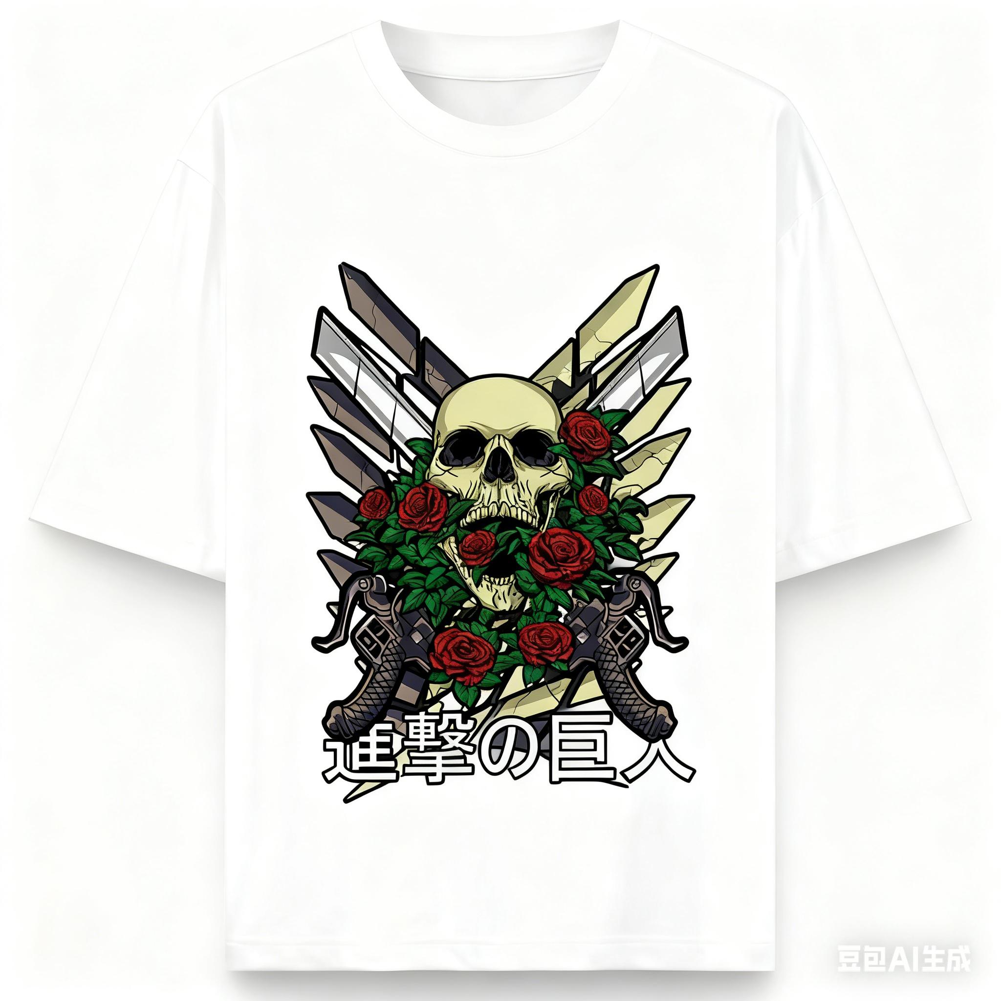 Attack on Titan Anime Skeleton Printing Oversized Cotton Tshirt Men and Women Harajuku Casual Summer Absorb Sweat Tshirt 3XL
Attack on Titan Anime Skeleton Printing Oversized Cotton Tshirt Men and Women Harajuku Casual Summer Absorb Sweat Tshirt 3XL