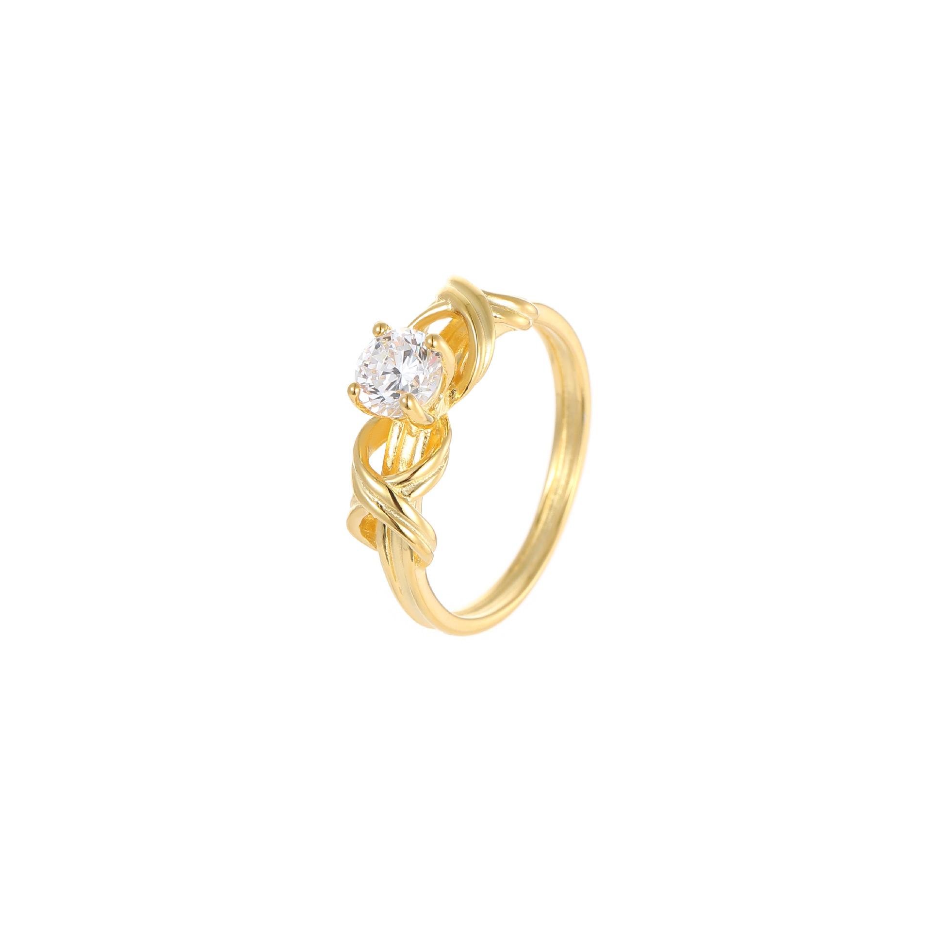 925 Sterling Silver Gold Plated Ring for Women, Twisted Knot Round Cubic Zirconia Engagement Promise Ring, Dainty Jewelry Gift 8 золотий
925 Sterling Silver Gold Plated Ring for Women, Twisted Knot Round Cubic Zirconia Engagement Promise Ring, Dainty Jewelry Gift 8 золотий