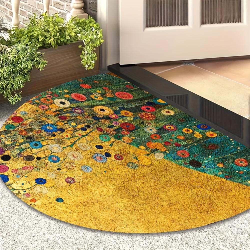 1Pcs Golden Floral Round Rug Non-Slip Machine Washable Floor Mat 2D Flat Soft Area Rug for Living Room Kitchen Home Decor 40X60CM
1Pcs Golden Floral Round Rug Non-Slip Machine Washable Floor Mat 2D Flat Soft Area Rug for Living Room Kitchen Home Decor 40X60CM