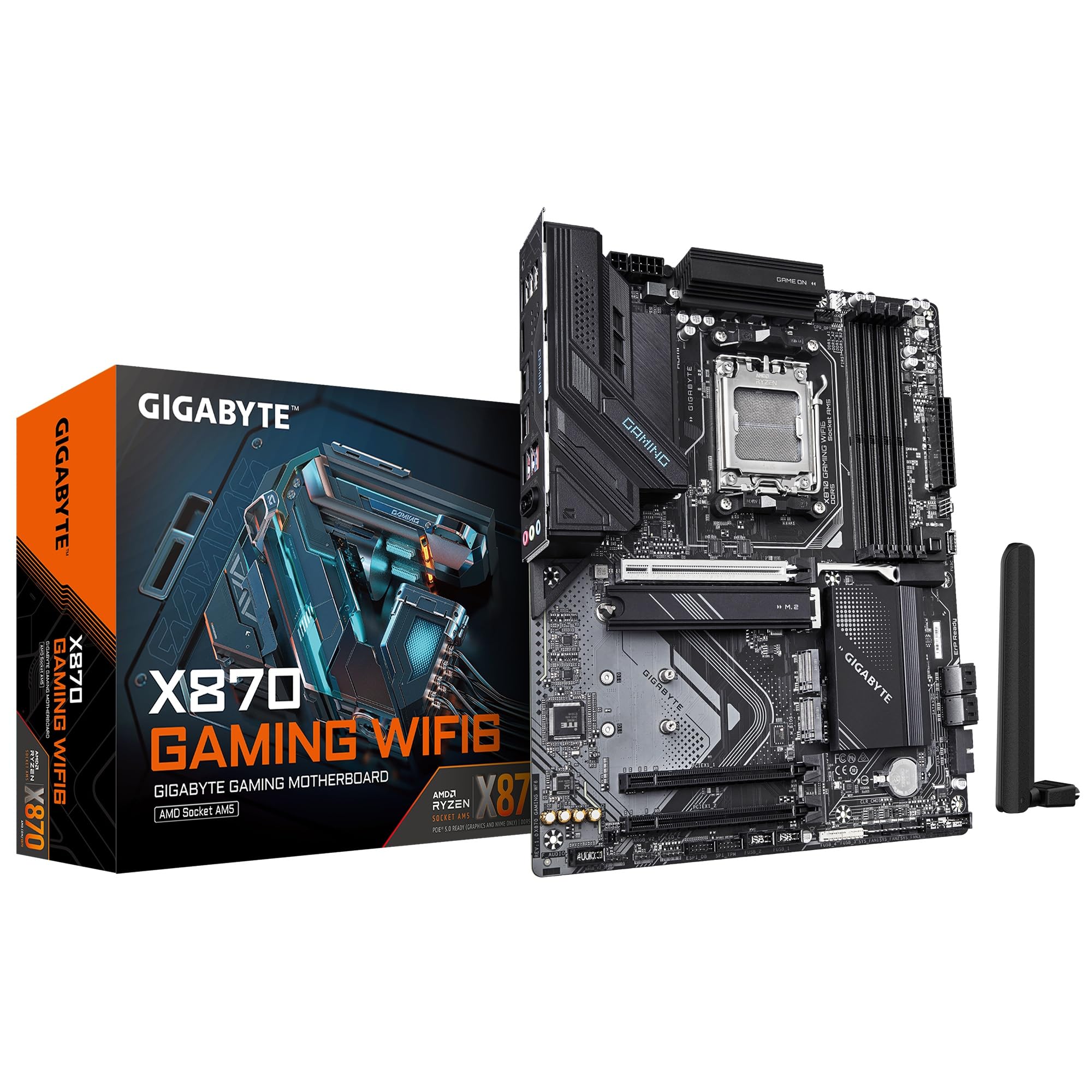 GIGABYTE X870 GAMING WIFI6 ATX Standard Gaming Motherboard MB6698 for AMD Ryzen -
GIGABYTE X870 GAMING WIFI6 ATX Standard Gaming Motherboard MB6698 for AMD Ryzen -