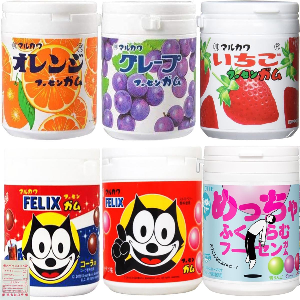 Бутылка для жевательной резинки Marukawa Gum Gum Orange Grape Strawberry Felix Felix Lotte Bottle Gum Очень надувная бутылка для жевательной резинки 6 видов x 1 штука Всего в наборе 6 штук
Бутылка для жевательной резинки Marukawa Gum Gum Orange Grape Strawberry Felix Felix Lotte Bottle Gum Очень надувная бутылка для жевательной резинки 6 видов x 1 штука Всего в наборе 6 штук