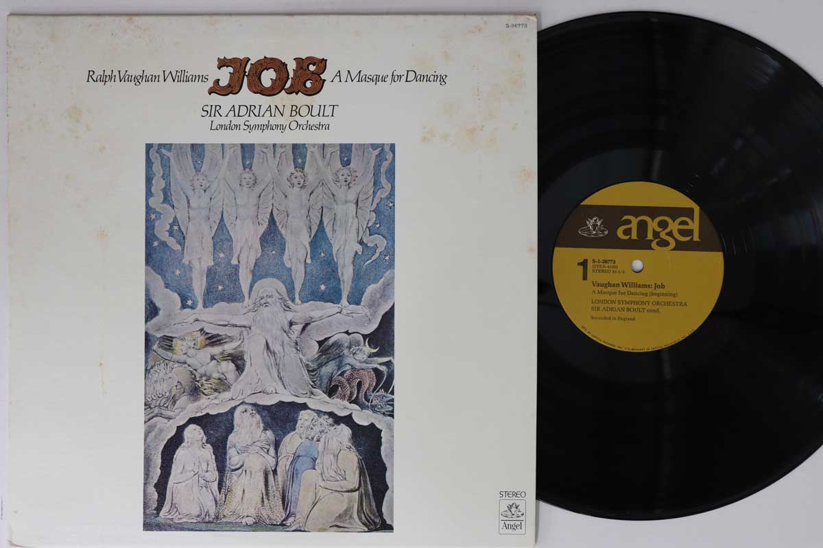 LP Record SIR ADRIAN BOULT LONDON SYMPHONY O Ralph Vaughan Williams Job A Masque S36773 ANGEL US Classical Used
LP Record SIR ADRIAN BOULT LONDON SYMPHONY O Ralph Vaughan Williams Job A Masque S36773 ANGEL US Classical Used