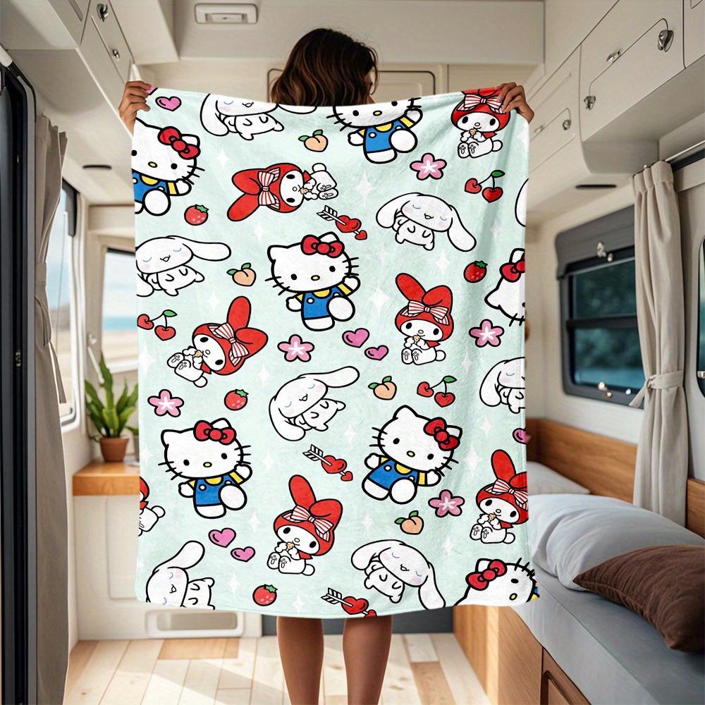 1pc Cute, HelloKittyMelody RV Blanket, Digital Printed Flannel Blanket, Multi-Purpose Four Seasons Hypoallergenic Quilt for Sofa, Bed, Offic 130x150cm
1pc Cute, HelloKittyMelody RV Blanket, Digital Printed Flannel Blanket, Multi-Purpose Four Seasons Hypoallergenic Quilt for Sofa, Bed, Offic 130x150cm