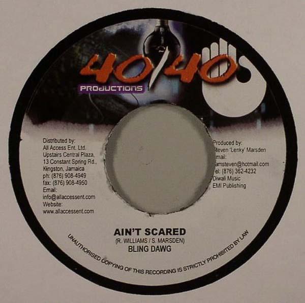 7inch Record BLING DAWG - Ain t Scared NONE 40/40 Productio Jamaica Reggae, Ska & Dub Used
7inch Record BLING DAWG - Ain t Scared NONE 40/40 Productio Jamaica Reggae, Ska & Dub Used