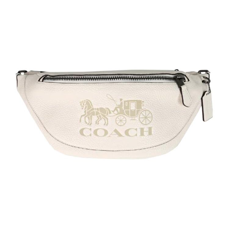 Coach Pebbled Leather Horse & Carriage Embossed Belt Bag Fanny Pack In White For Unisex Daily Use Basic Set (Bag+Dust Bag)
Coach Pebbled Leather Horse & Carriage Embossed Belt Bag Fanny Pack In White For Unisex Daily Use Basic Set (Bag+Dust Bag)