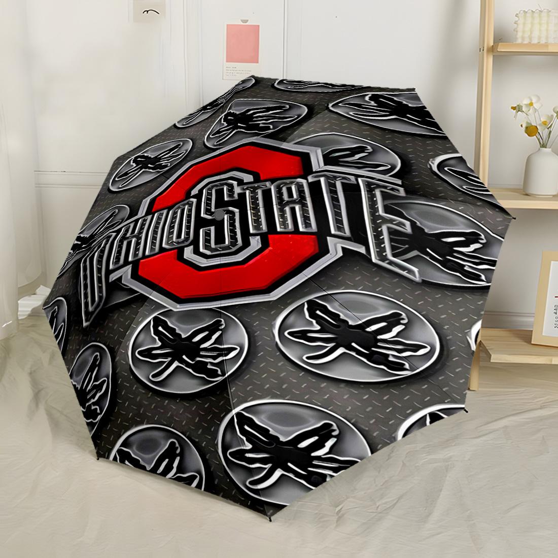 Ohio State University Logo Outdoor Automatic Umbrella with 8-Rib Durable Plastic & Iron for Outdoor Daily Use Fashionable Accessory
Ohio State University Logo Outdoor Automatic Umbrella with 8-Rib Durable Plastic & Iron for Outdoor Daily Use Fashionable Accessory