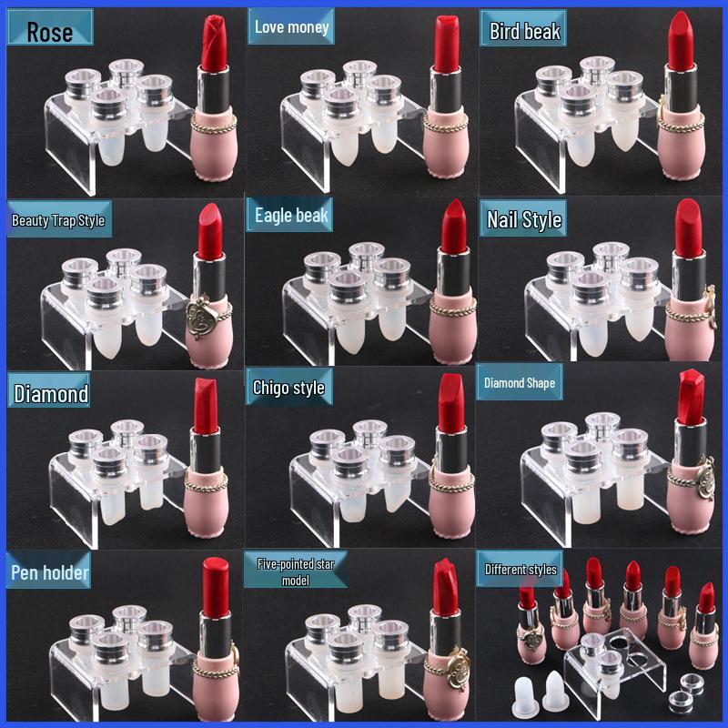 Набор из девяти силиконовых форм для помады с алюминиевым кольцевым держателем и формой для извлечения Beauty Set of 3
Набор из девяти силиконовых форм для помады с алюминиевым кольцевым держателем и формой для извлечения Beauty Set of 3